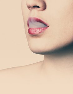 Smoking causes wrinkles above the lip