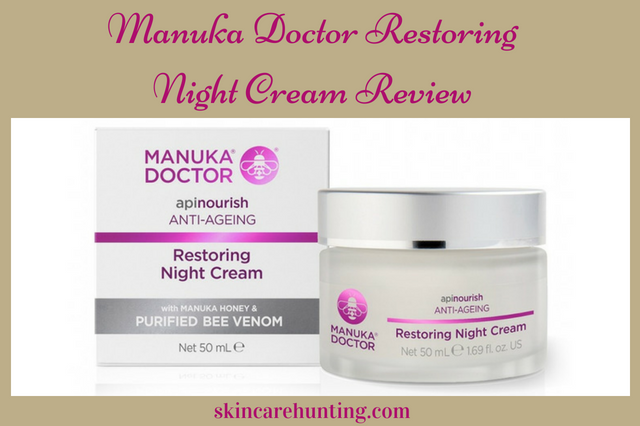 Manuka Doctor Apinourish Restoring Night Cream Review